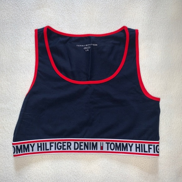 tommy hilfiger grey sports bra